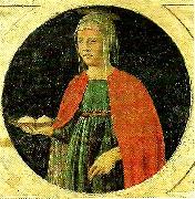 Piero della Francesca st agatha from the predella of the st anthony polyptych Spain oil painting artist